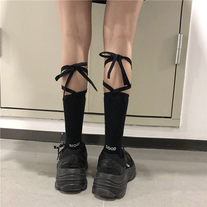 Cross Lolita Knee-high Socks