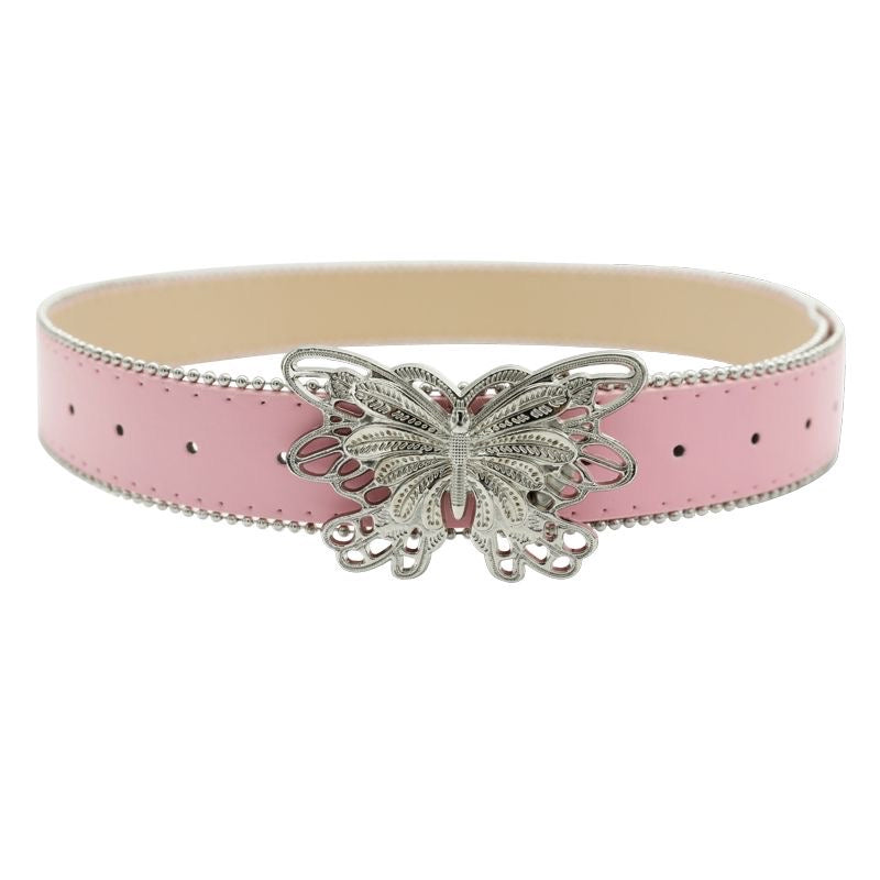 Pink Silver Flutter Belt