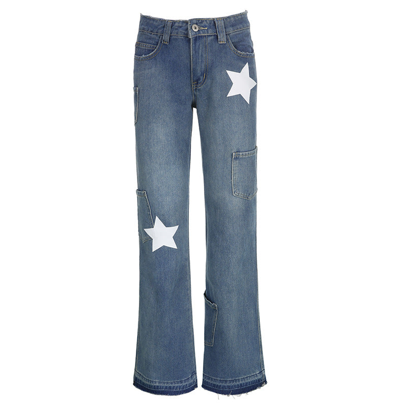 White Stars Jeans
