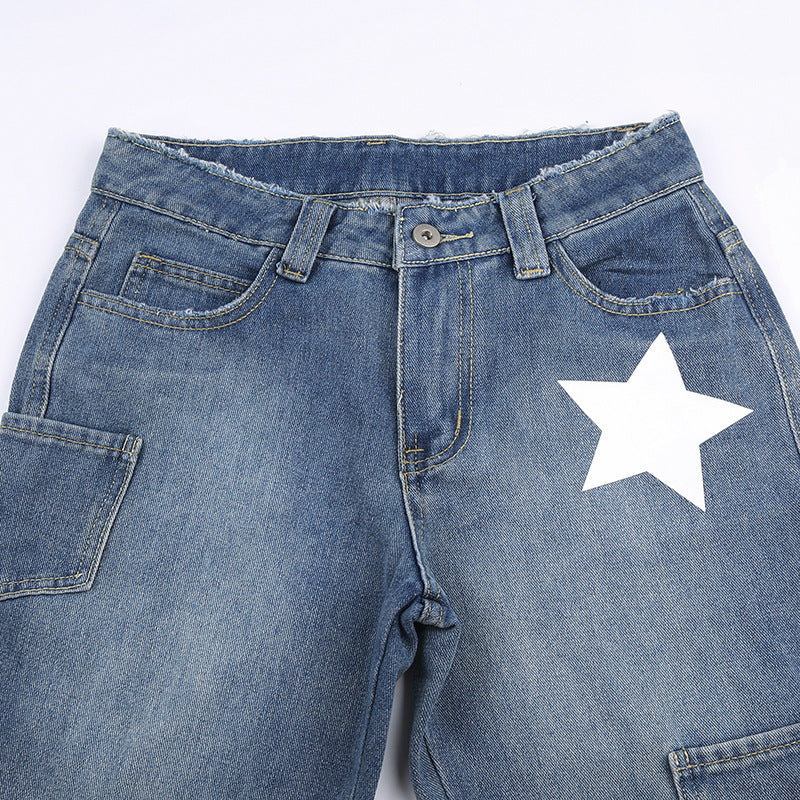 White Stars Jeans