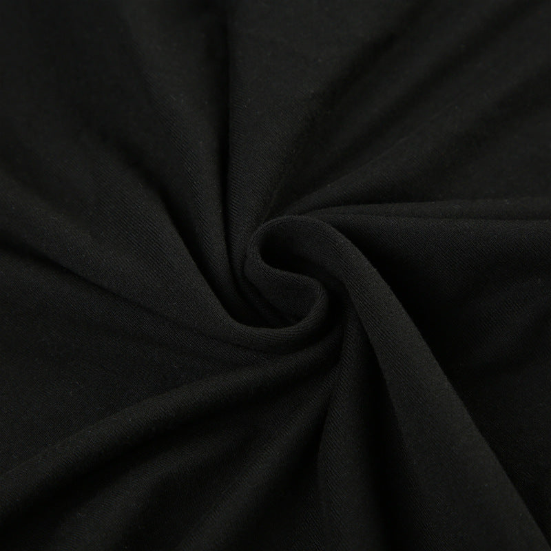 Black Lace Accent Slip Dress