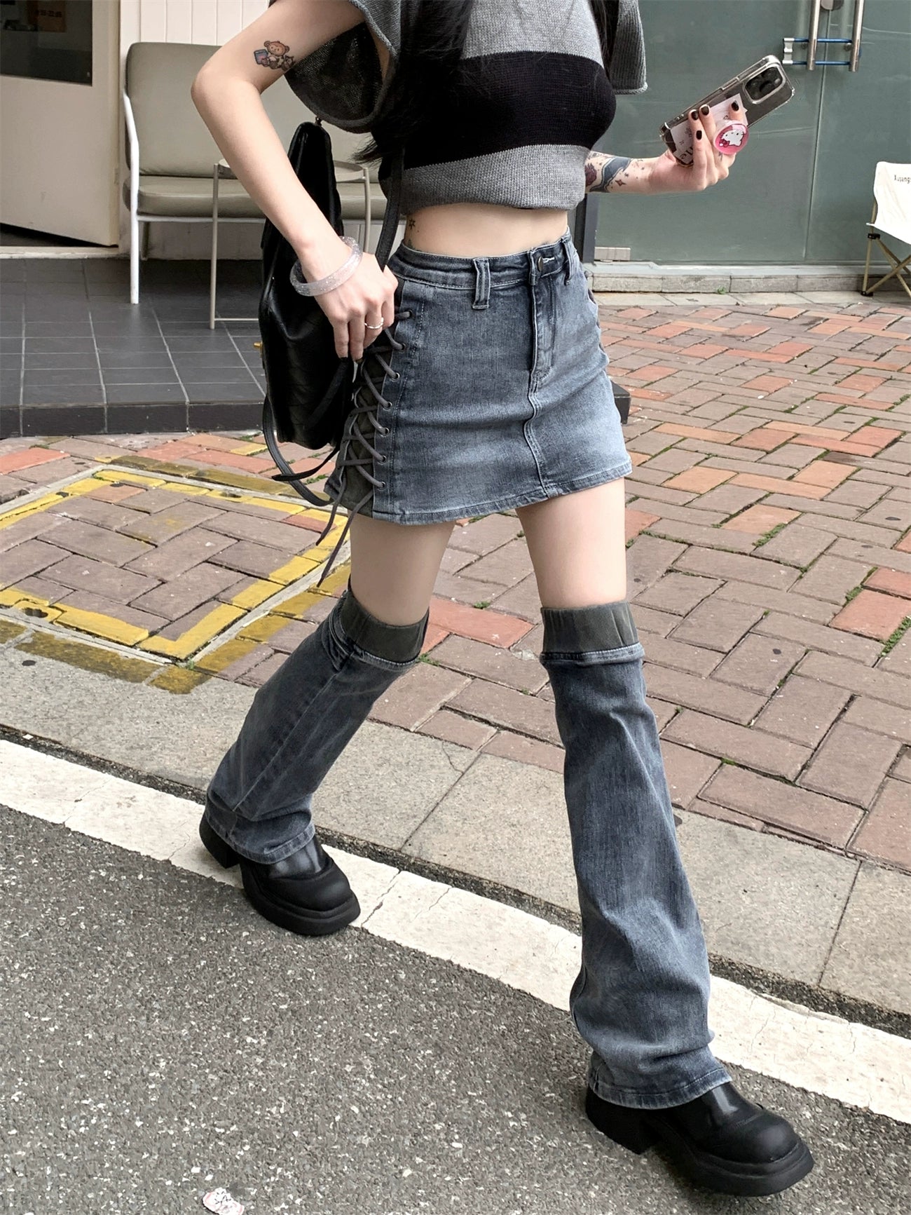 Kylie Denim Mini Skirt