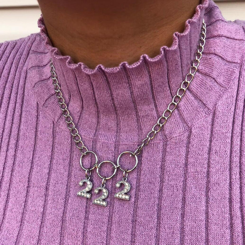 222 Rhinestone Necklace