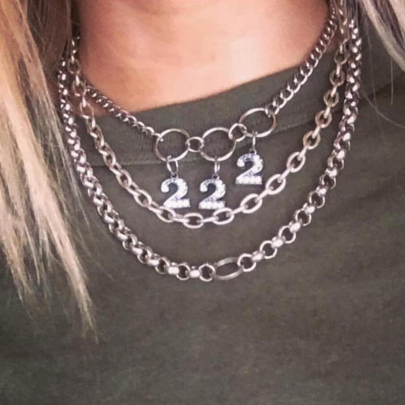 222 Rhinestone Necklace