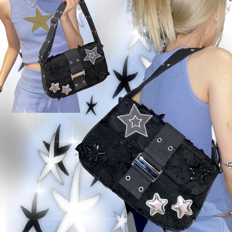 Silver Stars Shoulder Bag