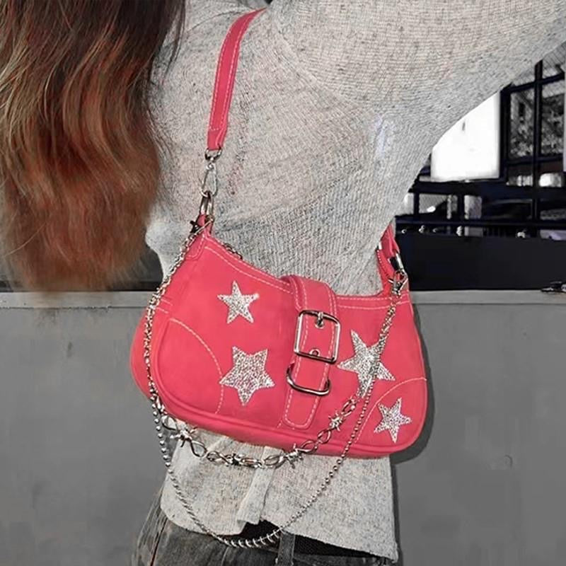 Glitter Star Pink Bag