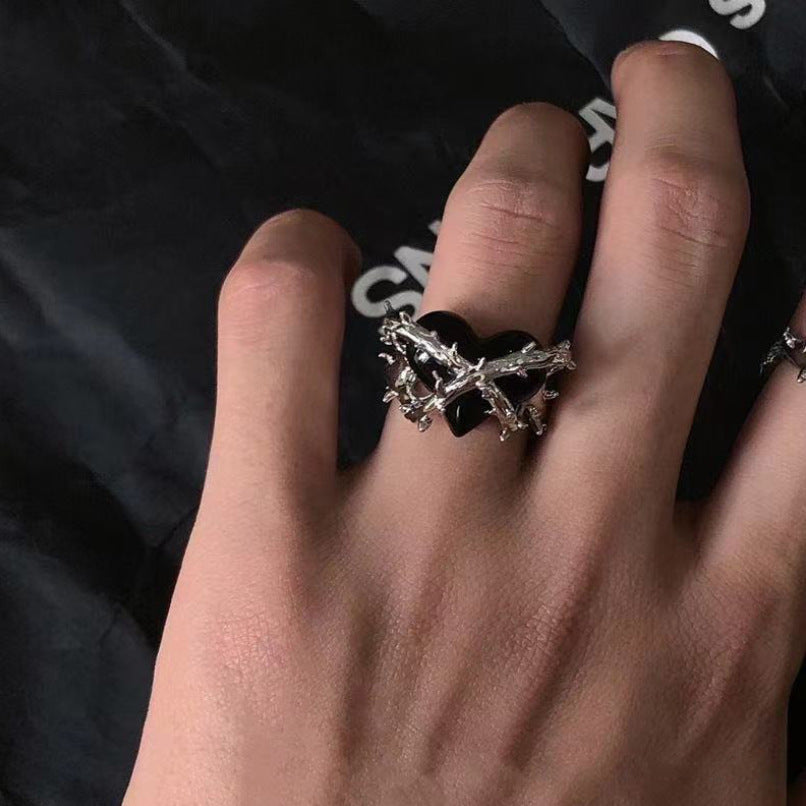 Thorns Tied Heart Ring