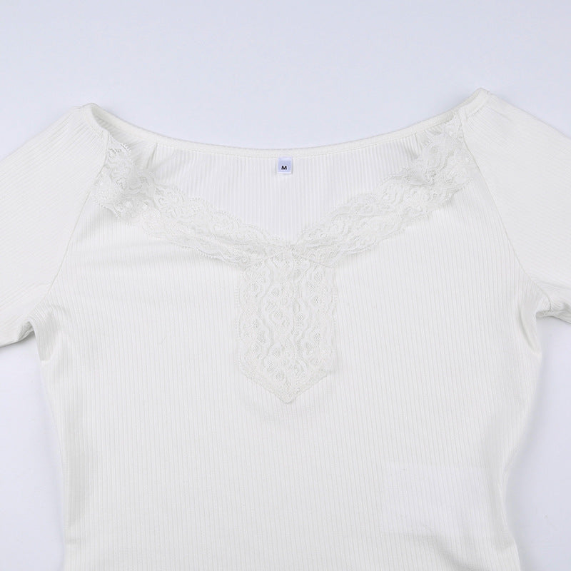 Liliana Patchwork Lace Top