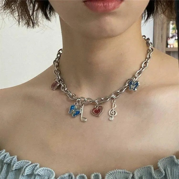 Indie Aesthetic Charm Necklace