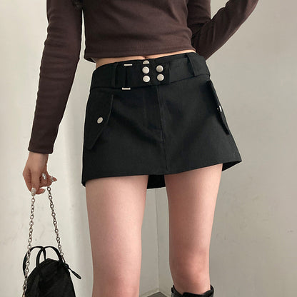 Low Waist Cargo Skirt