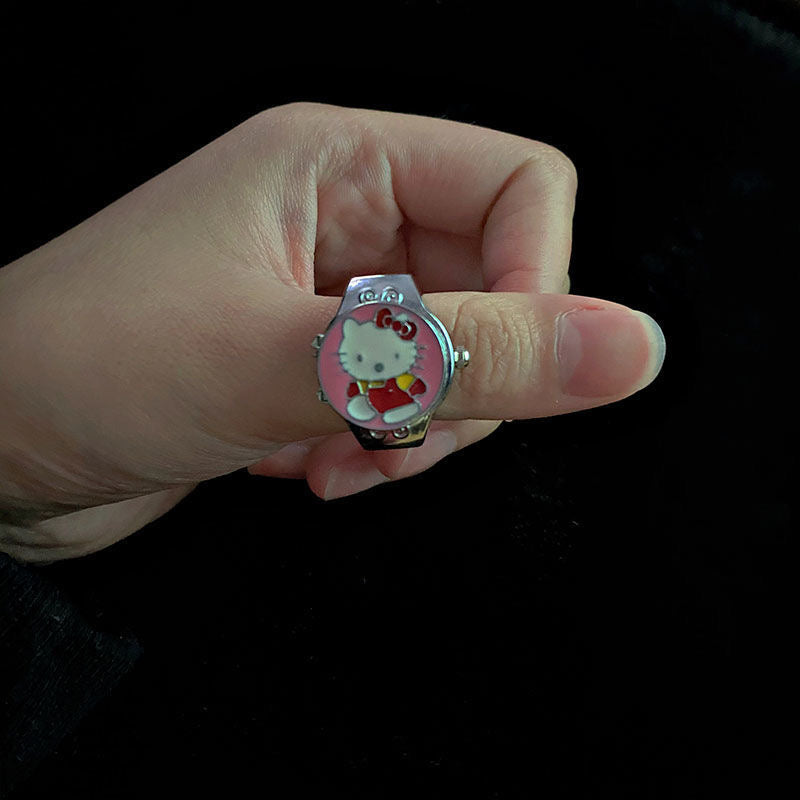 Kitty Vintage Watch Ring